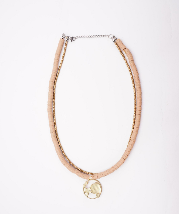 گردنبند زنانه قلم فلزی مدل necklace2L07