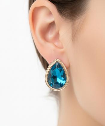 گوشواره زنانه قلم فلزي مدل earringMODERN18