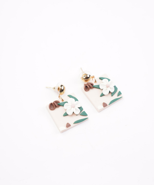 گوشواره زنانه قلم فلزی مدل earringpoli10