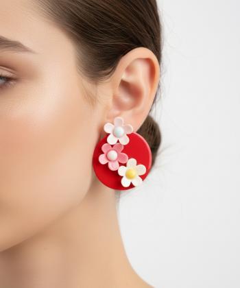 گوشواره زنانه قلم فلزي مدل earringMODERN01