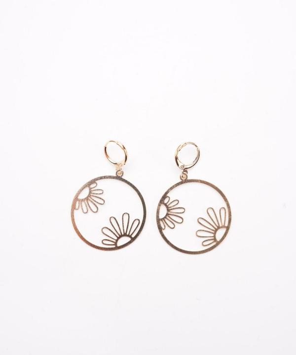 گوشواره زنانه قلم فلزی مدل earringMgold09