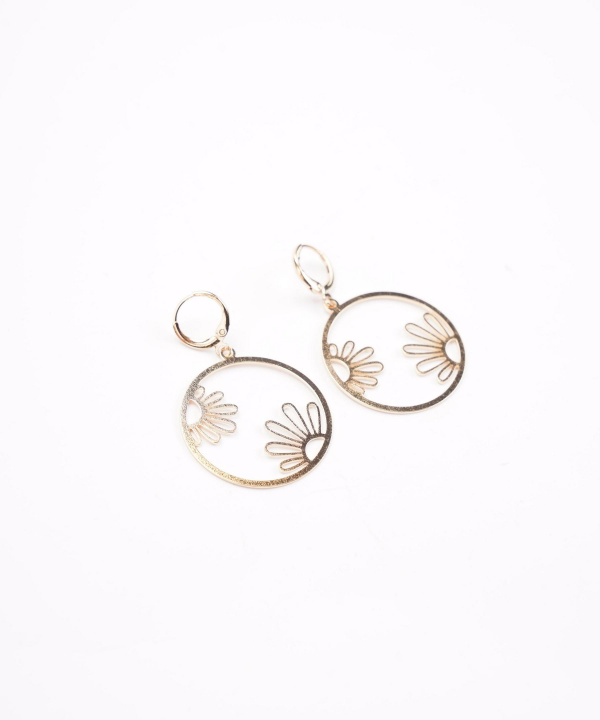 گوشواره زنانه قلم فلزی مدل earringMgold09