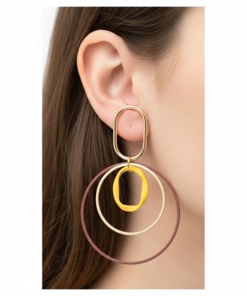 گوشواره زنانه قلم فلزي مدل earringMODERN06