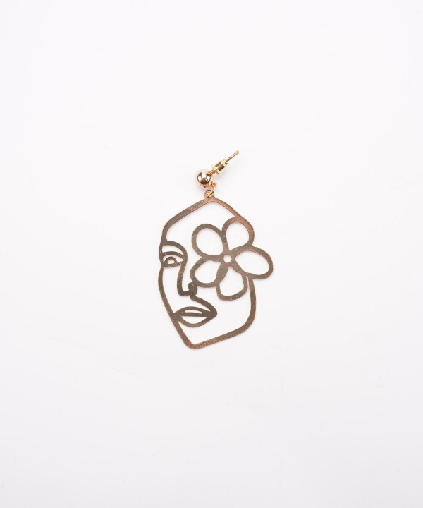 گوشواره زنانه قلم فلزی مدل earringMgold12