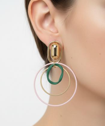 گوشواره زنانه قلم فلزي مدل earringMODERN08