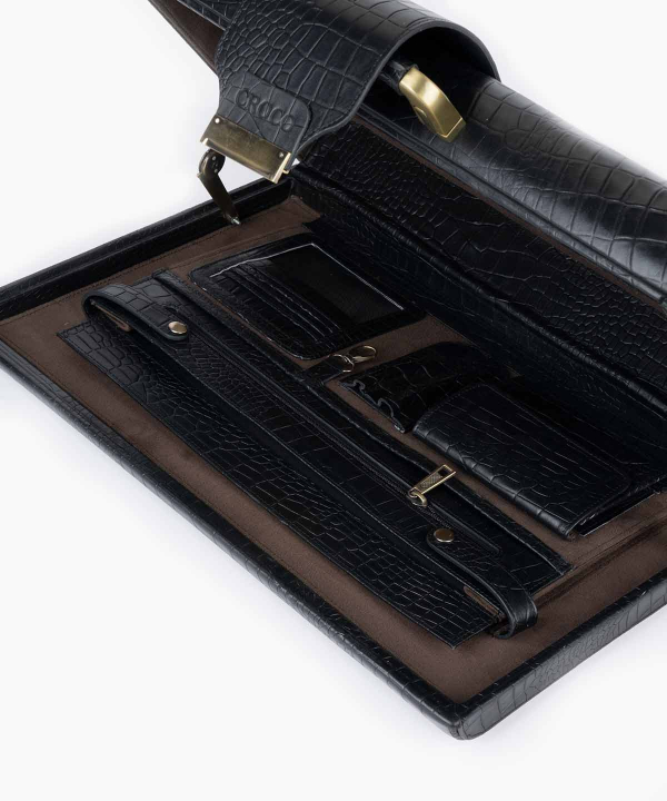 کیف سامسونت مردانه چرم کروکو Croco Leather مدل پینتون