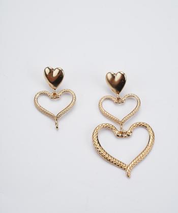 گوشواره زنانه قلم فلزي مدل earringMgold11