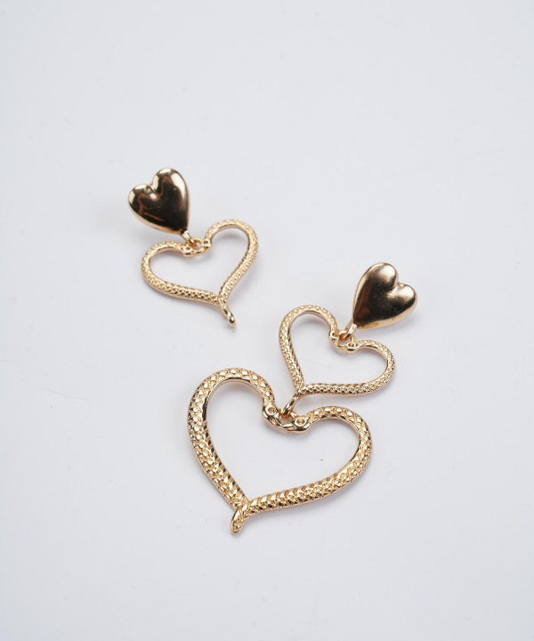 گوشواره زنانه قلم فلزی مدل earringMgold11
