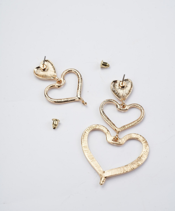 گوشواره زنانه قلم فلزی مدل earringMgold11