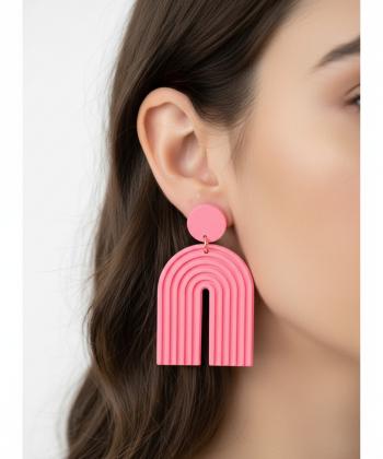 گوشواره زنانه قلم فلزي مدل earringpoli14