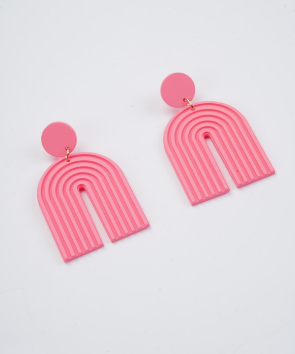 گوشواره زنانه قلم فلزی مدل earringpoli14