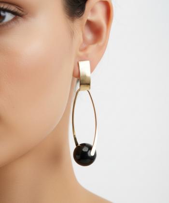 گوشواره زنانه قلم فلزي مدل earringMODERN05