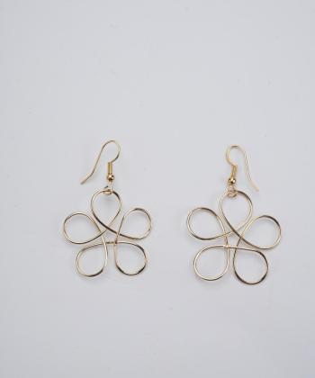گوشواره زنانه قلم فلزي مدل earringMgold05