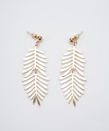 گوشواره زنانه قلم فلزي مدل earringMgold10
