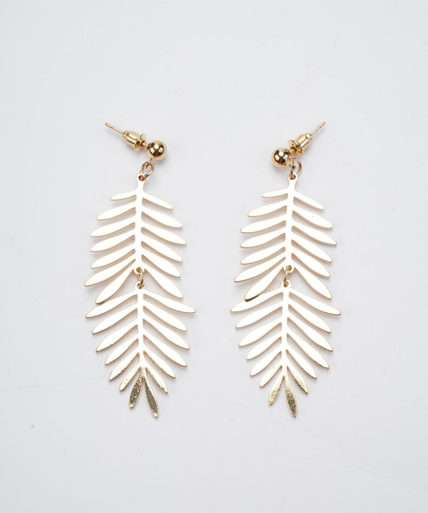 گوشواره زنانه قلم فلزی مدل earringMgold10