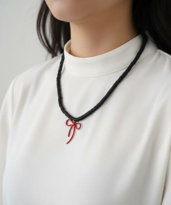 گردنبند زنانه قلم فلزي مدل necklacefimo07
