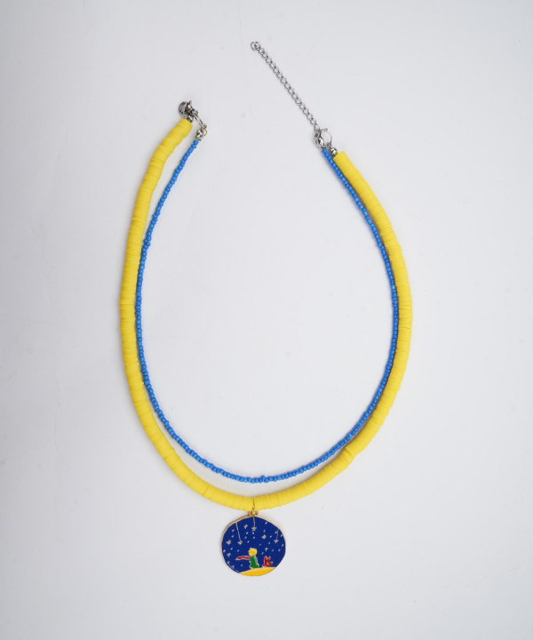 گردنبند زنانه قلم فلزی مدل necklace2L09