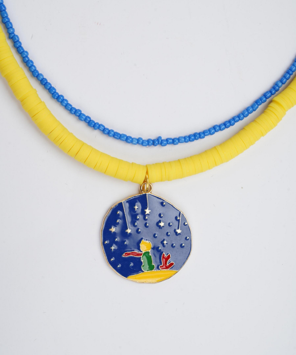 گردنبند زنانه قلم فلزی مدل necklace2L09