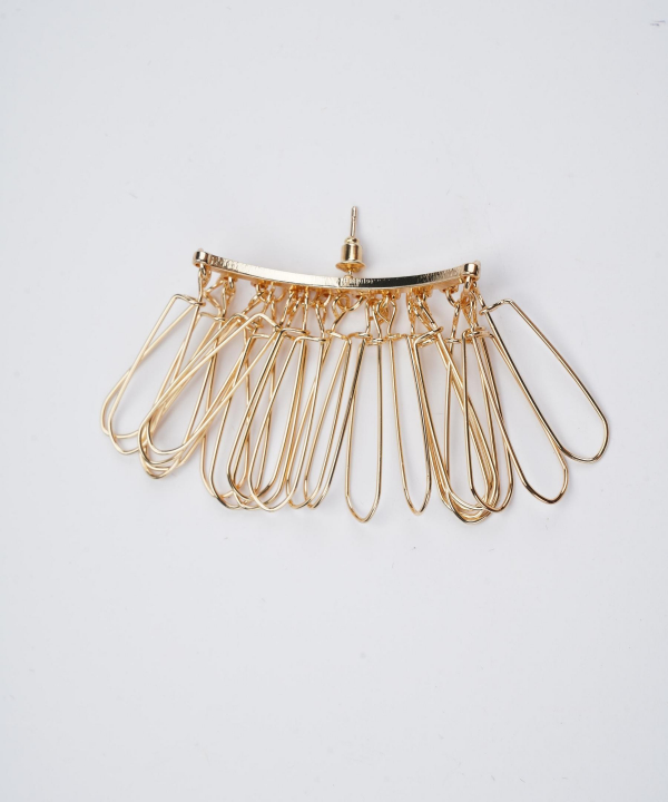 گوشواره زنانه قلم فلزی مدل earringMgold08