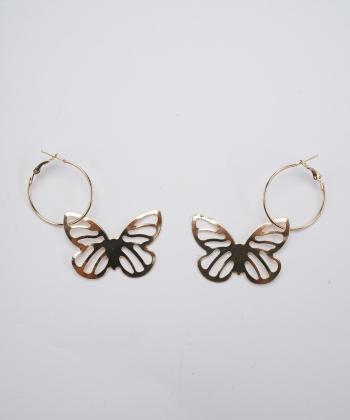 گوشواره زنانه قلم فلزي مدل earringMgold07