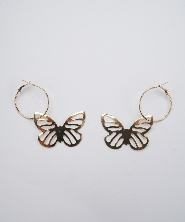 گوشواره زنانه قلم فلزی مدل earringMgold07