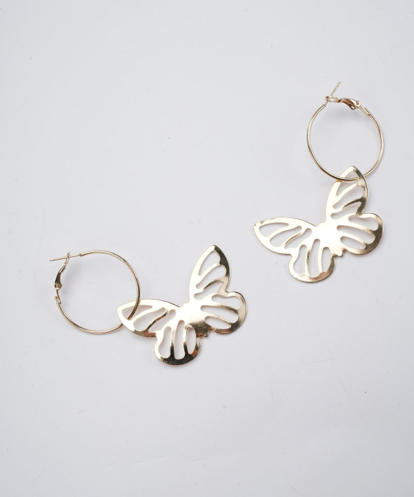 گوشواره زنانه قلم فلزی مدل earringMgold07