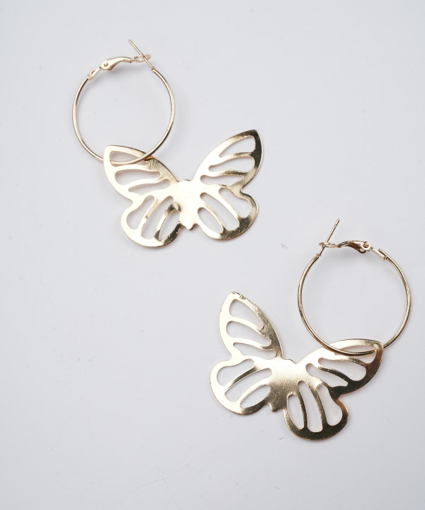 گوشواره زنانه قلم فلزی مدل earringMgold07