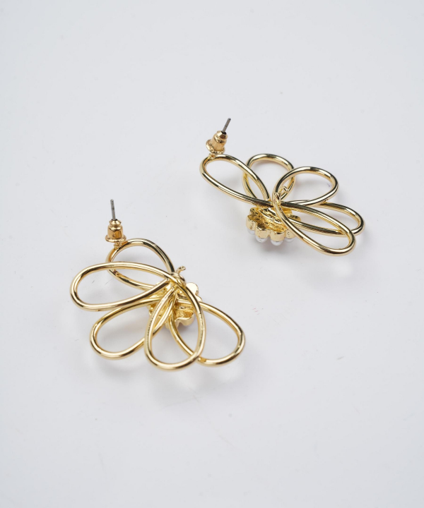 گوشواره زنانه قلم فلزی مدل earringluxury01