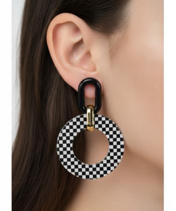 گوشواره زنانه قلم فلزي مدل earringMODERN04