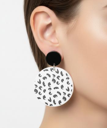 گوشواره زنانه قلم فلزي مدل earringplexHE03