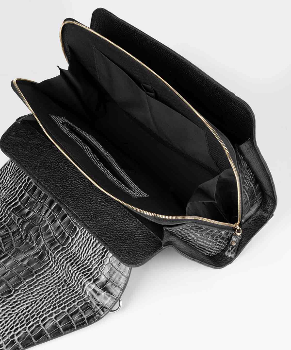 کیف دوشی زنانه چرم کروکو Croco Leather مدل دونیکو