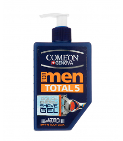 ژل اصلاح ریش مردانه کامان Comeon مدل Total5 حجم 260 میلی لیتر