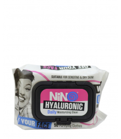 دستمال مرطوب پاک کننده آرایش نینو Nino مدل Off Your Face بسته 50 عددی