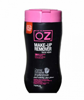 دستمال مرطوب پاک کننده آرایش دکتر از Dr Oz بسته 70 عددی