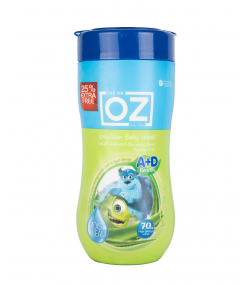 دستمال مرطوب پاک کننده کودک دکتر از Dr Oz حاوی ویتامین A+D بسته 70 عددی