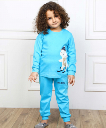 ست تیشرت آستین بلند و شلوار پسرانه مادر Madar مدل رابین