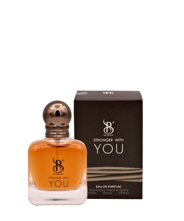 عطر جیبی مردانه برندینی Brandini مدل Stronger With You حجم 25 میلی‌لیتر