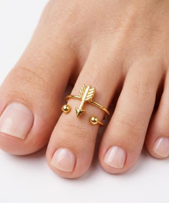 انگشتر زنانه قلم فلزي مدل ringfoot03