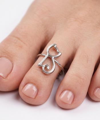 انگشتر زنانه قلم فلزي مدل ringfoot05
