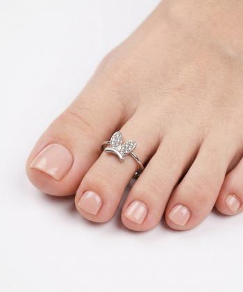 انگشتر زنانه قلم فلزي مدل ringfoot08