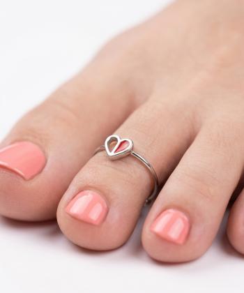 انگشتر زنانه قلم فلزي مدل ringfoot04