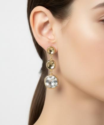 گوشواره زنانه قلم فلزي مدل earringluxury06