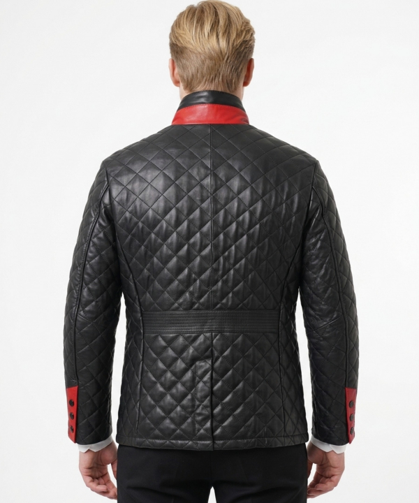 کت مردانه چرم طبیعی نوین چرم Novin Leather مدل RIVOLI__AB