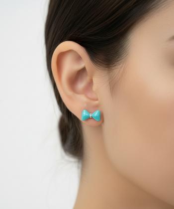 گوشواره زنانه قلم فلزي مدل earringmina02