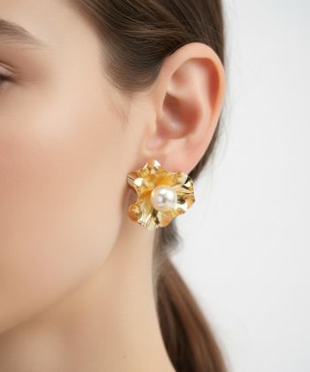 گوشواره زنانه قلم فلزي مدل earringmodern23