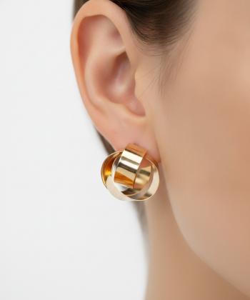 گوشواره زنانه قلم فلزي مدل earringmodern33