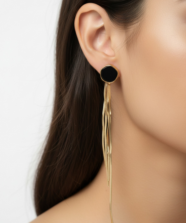 گوشواره زنانه قلم فلزي مدل earringmodern32