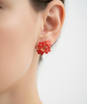 گوشواره زنانه قلم فلزي مدل earringgol02