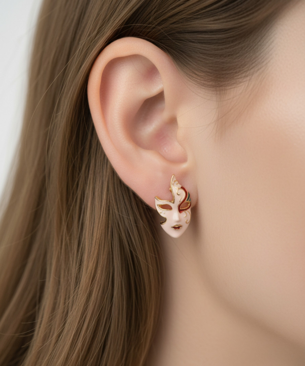 گوشواره زنانه قلم فلزي مدل earringNEGHAB06
