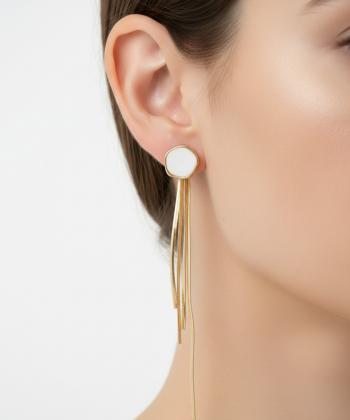 گوشواره زنانه قلم فلزي مدل earringmodern30